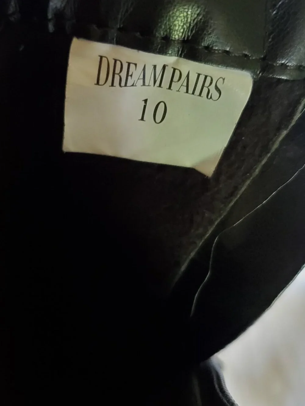Dream Paris Black Girl's Mid Calf Moto Decorative Buckle Straps Boots SZ 10